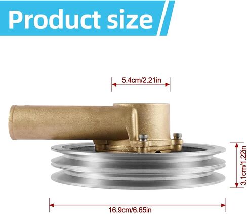 21214596 (NSK تحمل) مضخة مياه البحر الخام مع بكرة حزام مزدوجة V لفولفو بنتا 4.3L 5.0L 5.7L V6 V8 ، يحل محل# 3812697 3862487 3858229 in Saudi Arabia