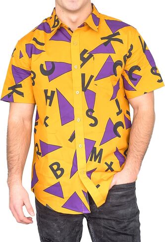 البالغين للجنسين Master Roshi Character Halloween Cosplay Costume Button Down Down Sirt in Saudi Arabia