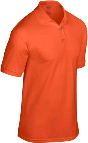 Gildan Adult DryBlend Jersey Short Sleeve Polo Shirt (M) (Orange) in Saudi Arabia
