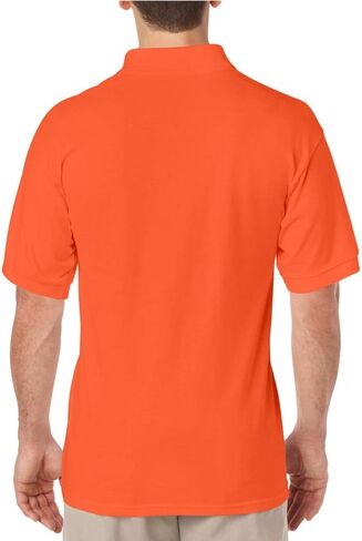 Gildan Adult DryBlend Jersey Short Sleeve Polo Shirt (M) (Orange) in Saudi Arabia