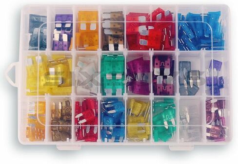 300Pcs Car Blade Fuse Assortment Assorted Kit Blade Set Auto Truck Automotive (2A/3A/5A/7.5A/10A/15A/20A/25A/30A/35A/40A) in Saudi Arabia