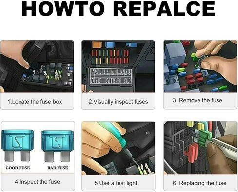 300Pcs Car Blade Fuse Assortment Assorted Kit Blade Set Auto Truck Automotive (2A/3A/5A/7.5A/10A/15A/20A/25A/30A/35A/40A) in Saudi Arabia