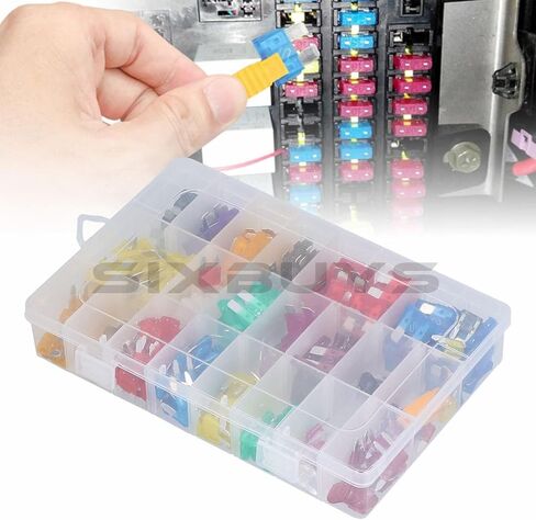300Pcs Car Blade Fuse Assortment Assorted Kit Blade Set Auto Truck Automotive (2A/3A/5A/7.5A/10A/15A/20A/25A/30A/35A/40A) in Saudi Arabia