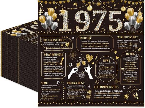 50PCS 70th Birthday Napkins 70th Birthday Decorations for Women Men 70th Anniversary Decorations Vintage 1955 Disposable Napkins Black Gold 6.5" x 6.5" in Saudi Arabia