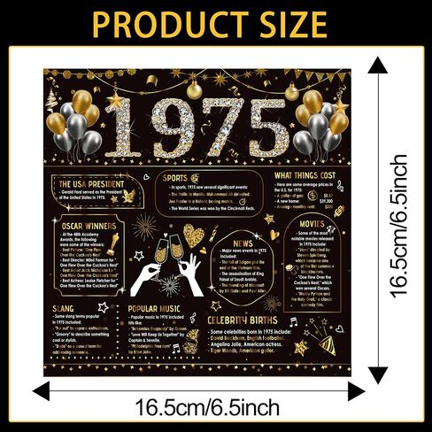 50PCS 70th Birthday Napkins 70th Birthday Decorations for Women Men 70th Anniversary Decorations Vintage 1955 Disposable Napkins Black Gold 6.5" x 6.5" in Saudi Arabia