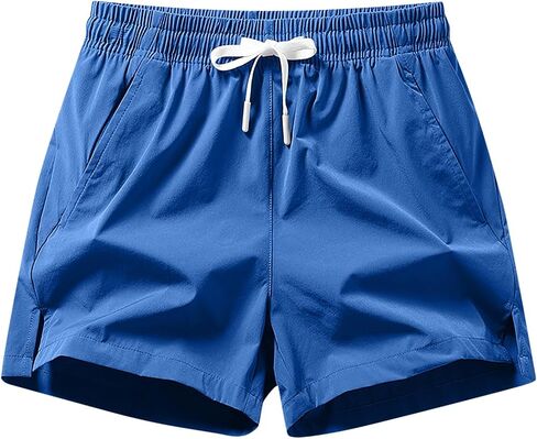 Mens Casual Shorts 5 Inch with Pocket Lightweight Drawstring Workout Athletic Short Pants Quick Dry Active-Shorts in Saudi Arabia