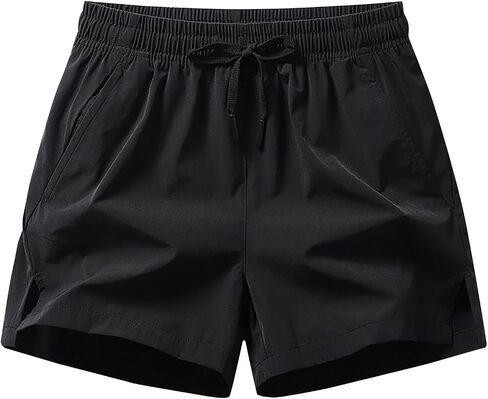 Mens Casual Shorts 5 Inch with Pocket Lightweight Drawstring Workout Athletic Short Pants Quick Dry Active-Shorts in Saudi Arabia