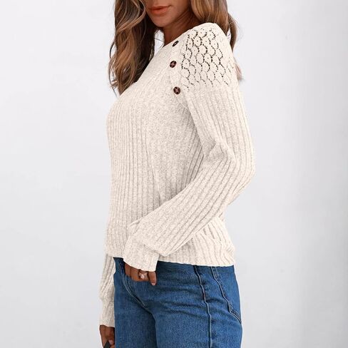 Women Blouses Dressy Casual Long Sleeve Crewneck Shirts Lace Fall Fashion Casual Comfy Fall Tops in Saudi Arabia