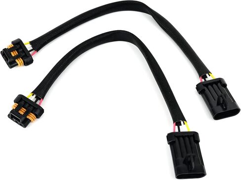 Michigan Motorsports 12" O2 Oxygen Sensor Extension Harness - Compatible with LS1 LS6 LT4 LQ9 LQ4 Engines - 4-Wire Flat Connector - Fits Camaro Firebird Corvette 5.7L & 6.2L in Saudi Arabia