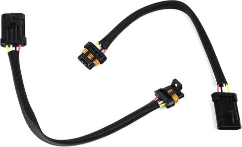Michigan Motorsports 12" O2 Oxygen Sensor Extension Harness - Compatible with LS1 LS6 LT4 LQ9 LQ4 Engines - 4-Wire Flat Connector - Fits Camaro Firebird Corvette 5.7L & 6.2L in Saudi Arabia