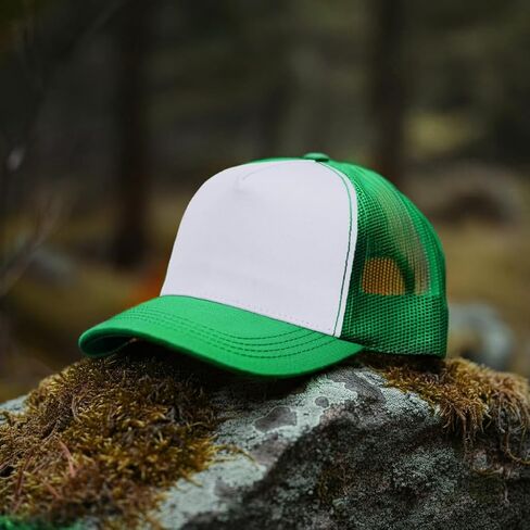 Falari 12 Pack Bulk Wholkale Mesh Trucker Hats 5 لوحة و 6 ألواح بيسبول أغطية للرجال والنساء in Kuwait