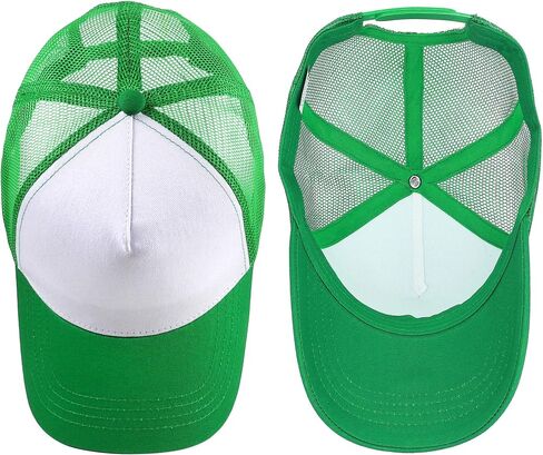 Falari 12 Pack Bulk Wholkale Mesh Trucker Hats 5 لوحة و 6 ألواح بيسبول أغطية للرجال والنساء in Kuwait