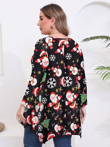 BELAROI Plus Size Tops for Women 3/4 Sleeve Tunic to Wear with Leggings Fall Shirts Casual Swing Blouse Loose Fit in Kuwait