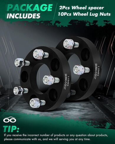 Scitoo 4pcs فواصل العجلات 1 بوصة 5x4.5 تجويف 73 مم ترصيع 12x1.5 5 محولات العجلة العجلة مناسبة مع Ford Escap in Saudi Arabia