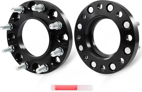 ECCPP 8x180mm to 8x180mm Wheel Spacers hubcentric 1 inch 8 Lug Fit for GMC Sierra 2500 HD 3500 HD 2011-2022 | for Chevrolet Silverado 2500 HD 2011-2019 with Studs 14x1.5 Centric Bore 124.1mm-2PCS in Saudi Arabia