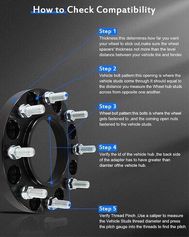 ECCPP 8x180mm to 8x180mm Wheel Spacers hubcentric 1 inch 8 Lug Fit for GMC Sierra 2500 HD 3500 HD 2011-2022 | for Chevrolet Silverado 2500 HD 2011-2019 with Studs 14x1.5 Centric Bore 124.1mm-2PCS in Saudi Arabia