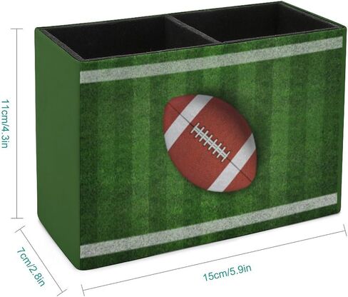 Pen Holder, Pencil Holder for Desk Organizer, Golf Theme Sport Ball PU Leather Pencil Cups Desktop Stationery Storage Makeup Brush Holder Pen Organizer for Office Home in Saudi Arabia