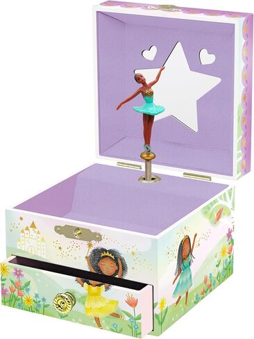 Musical Fairy Jewelry Box for Girls - Kids Music Box with Spinning Fairy and Mirror, Princess Gifts for Little Girls, Jewelry Boxes, Childrens Birthday Gift - Ages 3-10, Pink in Kuwait