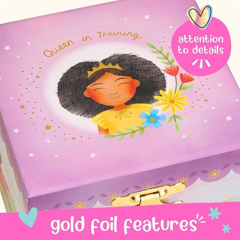 Musical Fairy Jewelry Box for Girls - Kids Music Box with Spinning Fairy and Mirror, Princess Gifts for Little Girls, Jewelry Boxes, Childrens Birthday Gift - Ages 3-10, Pink in Kuwait