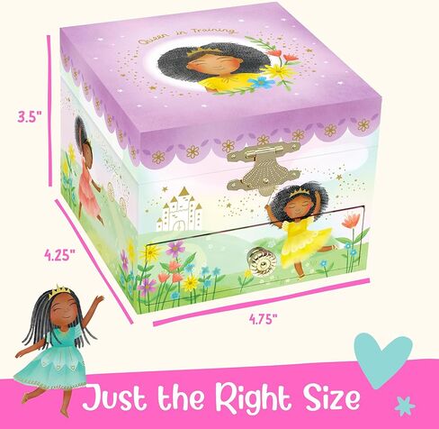 Musical Fairy Jewelry Box for Girls - Kids Music Box with Spinning Fairy and Mirror, Princess Gifts for Little Girls, Jewelry Boxes, Childrens Birthday Gift - Ages 3-10, Pink in Kuwait