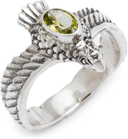 Novica Artisan Handmade Men Peridot Ring المصنوع. in Saudi Arabia