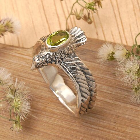 Novica Artisan Handmade Men Peridot Ring المصنوع. in Saudi Arabia