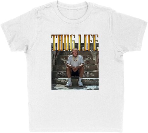 Thug Life Trump Kids T-Shirt Youth in Saudi Arabia
