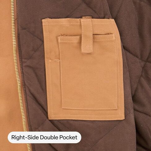 Berne Men's Heritage Duck Hooded Active Work Jacket in Kuwait