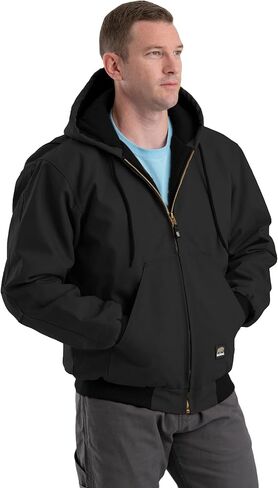 Berne Men's Heritage Duck Hooded Active Work Jacket in Kuwait