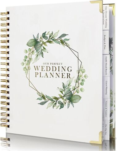 Wedding Planner for Bride,Wedding Planning Book and Organizer,Wedding Binder Book with Pockets,Perfect Engagement Gifts for Newly Enaged Couples (Autumn) in Saudi Arabia