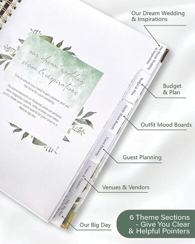 Wedding Planner for Bride,Wedding Planning Book and Organizer,Wedding Binder Book with Pockets,Perfect Engagement Gifts for Newly Enaged Couples (Autumn) in Saudi Arabia
