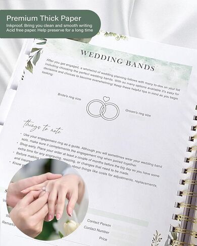 Wedding Planner for Bride,Wedding Planning Book and Organizer,Wedding Binder Book with Pockets,Perfect Engagement Gifts for Newly Enaged Couples (Autumn) in Saudi Arabia