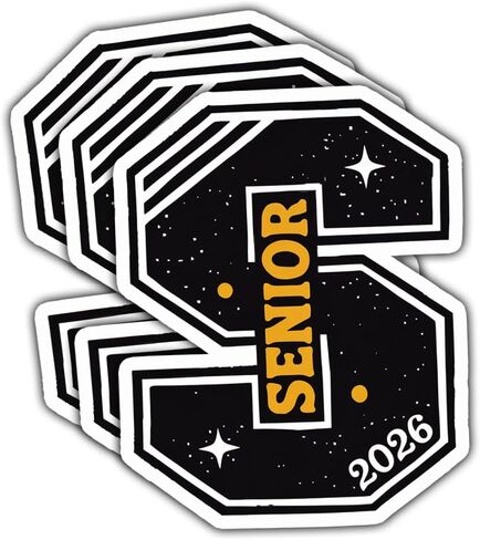 (3pcs - 3in) Senior Class of 2026 Graduation Sticker – Inspirational Class of 2026 Quote Vinyl Decal Waterproof for Laptop, Water Bottle, Car, Tumbler (4, 3 Inches) in Kuwait