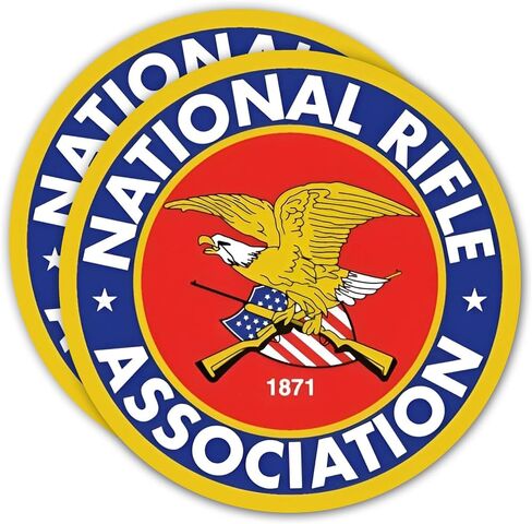 Edesign NRA Nation Rifle Association Sticker 2nd التعديل شرس فينيل - 4 بوصات - ملصق التعديل الثاني لسيارة شاحنة السيارة سيارات الدفع الرباعي الشاحنة المصد جدار الكمبيوتر اللوحي Tumbler أي سطح أملس (2 عبوة) in Saudi Arabia