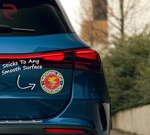 Edesign NRA Nation Rifle Association Sticker 2nd التعديل شرس فينيل - 4 بوصات - ملصق التعديل الثاني لسيارة شاحنة السيارة سيارات الدفع الرباعي الشاحنة المصد جدار الكمبيوتر اللوحي Tumbler أي سطح أملس (2 عبوة) in Saudi Arabia