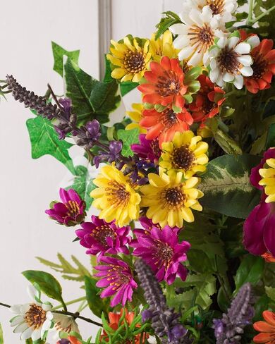 Balsam Hill 28in Meadow Outdoor Floral Artificial Wreath in Saudi Arabia