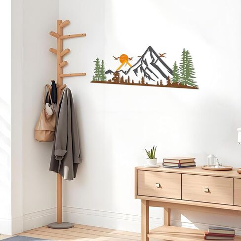 Dicywudi ملون معدني 15.7 × 5.3 بوصة ديكور الجدار الجبلي - جدار الحد الأدنى أو المطبخ الداخلي غرفة نوم غرفة المعيشة غرفة الطعام in Kuwait