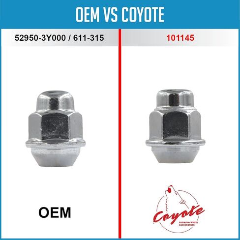 عجلات ملحقات أجزاء 60 PCS M12x1.5 12x1.5 Thread OEM Style Lug Nuts 1.38 "Long Chrome 13/16" in Saudi Arabia