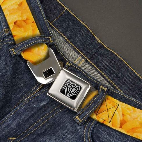 Buckle-Down Seatbelt Belt - Mac & Cheese Vivid - 1.0" Wide - 20-36 Inches in Length in Saudi Arabia