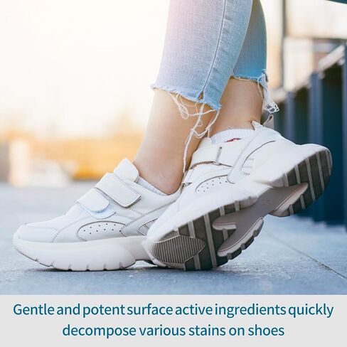Shoe Cleaner Kit 4 Oz - White Shoe Cleaning Solution with Brush & Towel in Saudi Arabia