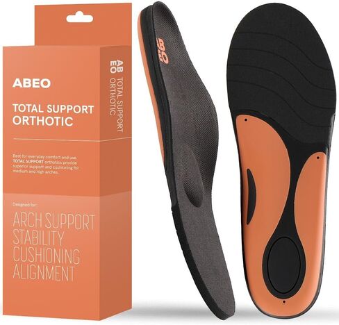 ABEO Total Support Metatarsal Insoles for Women | Plantar Fasciitis | Orthotics | Orthotic Inserts | Metatarsalgia | Black 7 Medium in Saudi Arabia