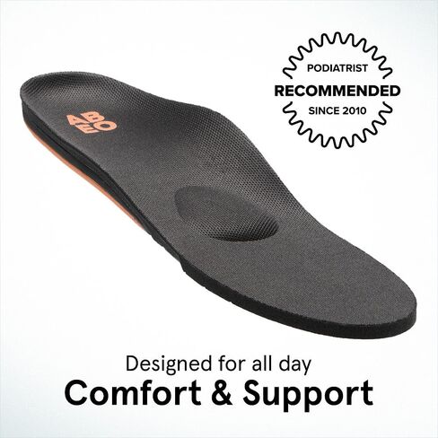 ABEO Total Support Metatarsal Insoles for Women | Plantar Fasciitis | Orthotics | Orthotic Inserts | Metatarsalgia | Black 7 Medium in Saudi Arabia