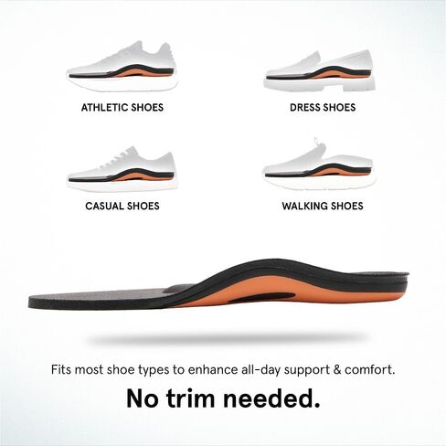 ABEO Total Support Metatarsal Insoles for Women | Plantar Fasciitis | Orthotics | Orthotic Inserts | Metatarsalgia | Black 7 Medium in Saudi Arabia