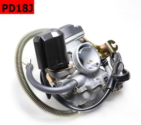 18mm PD18J Carburetor لـ GY6 50CC SCOOTER MOPED 139QMB 139QMA المتوافقة مع ATV Quads GO-Kart BUGGY in Saudi Arabia