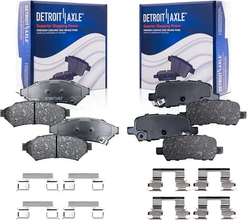 Detroit Axle-منصات الفرامل لعام 2005-2008 Pontiac Grand Prix ، 2005-2009 Buick Lacrosse Allure ، منصات فرامل السيراميك مع الأجهزة 2006 2007 استبدال الأمامي والخلفي in Saudi Arabia