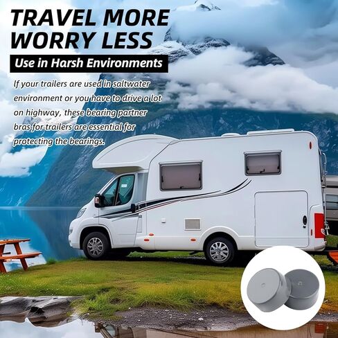 4Pcs 1.98 Inch Grey Bearing Caps,Rubber Bearing Dust Caps Bearing Bars Cover,Trailer Wheel Hub Cap Replacement Bearing Protector in Kuwait