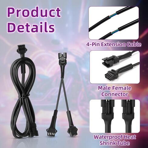 Kanayu 16pcs 60inch 4 pin extension و 2 way y spinit in Saudi Arabia