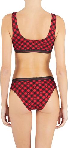 Emporio Armani Women's Tartan Christmas Cotton 2-Pack Brief in Saudi Arabia