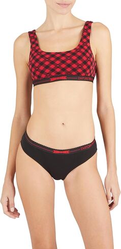 Emporio Armani Women's Tartan Christmas Cotton 2-Pack Brief in Saudi Arabia