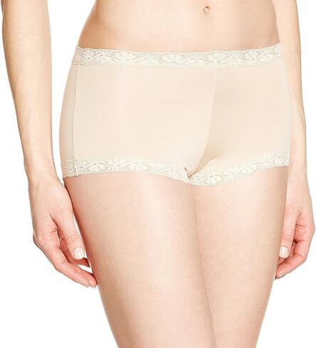 Maidenform Women's Microfiber with Lace Boyshort Panty in Saudi Arabia